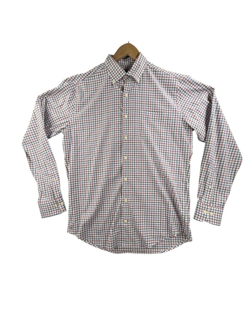 Peter Millar Shirt Mens Medium Multicolor Check Button Down Long Sleeve Stretch